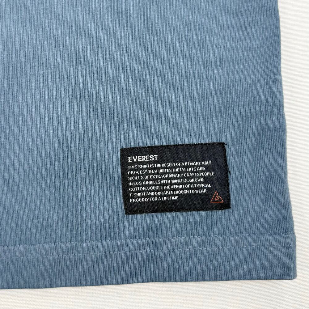 American Giant Everest Ultra Heavyweight Cotton Tee Shirt XL Blue - Picture 5 of 11